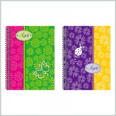 Hardcover notebook ruled spiral notebooks