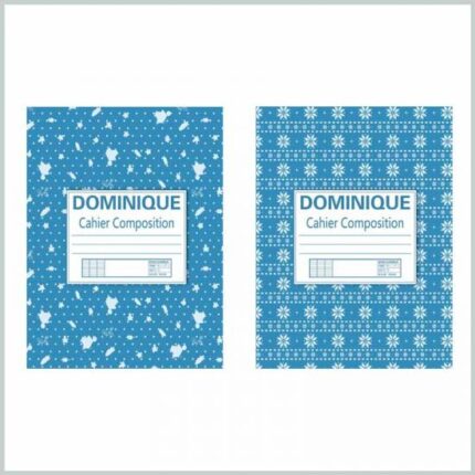 Cahiers de composition bleus 9,75 x 7,5 pouces