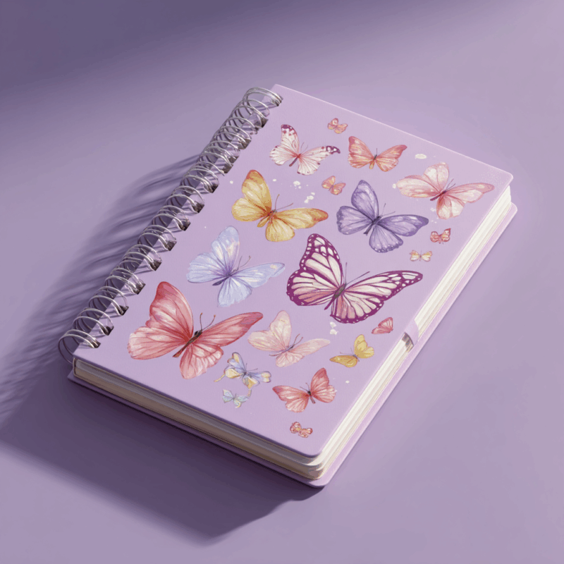 printed spiral notebooks