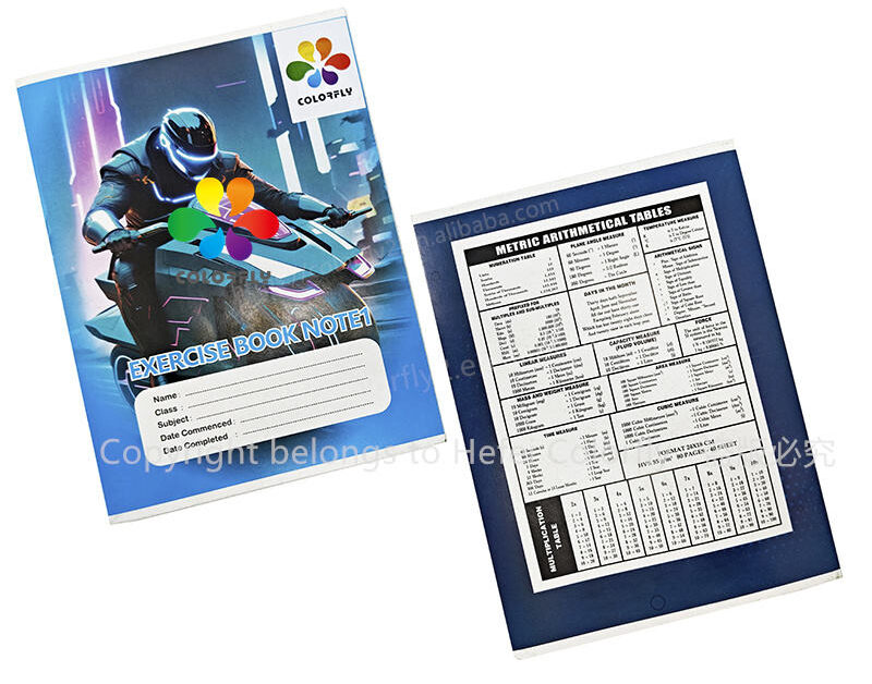 Ghana Note 1 exercise book with laminated cover resisting Accra rain test