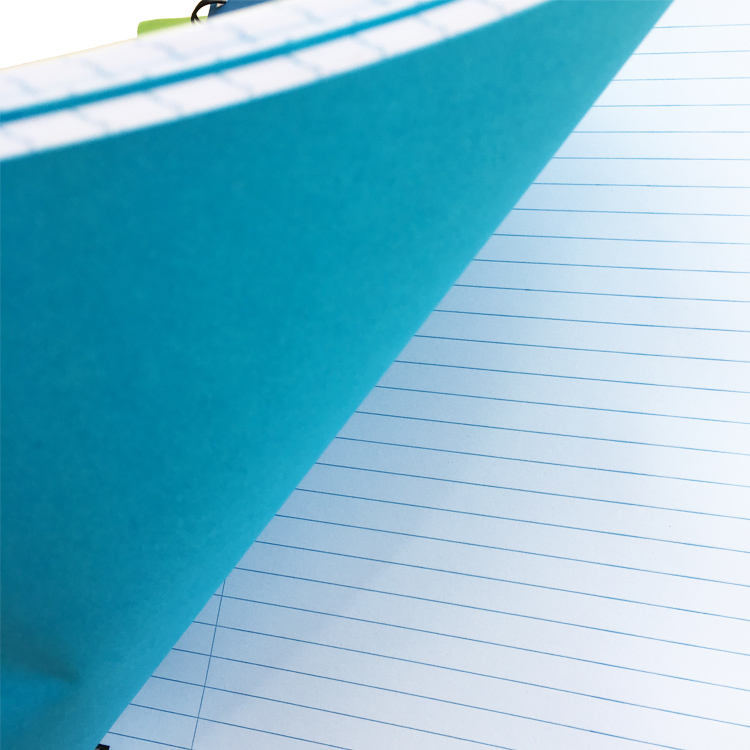 Custom subject dividers for schools: Print math/science tabs + school logo on ivory cover