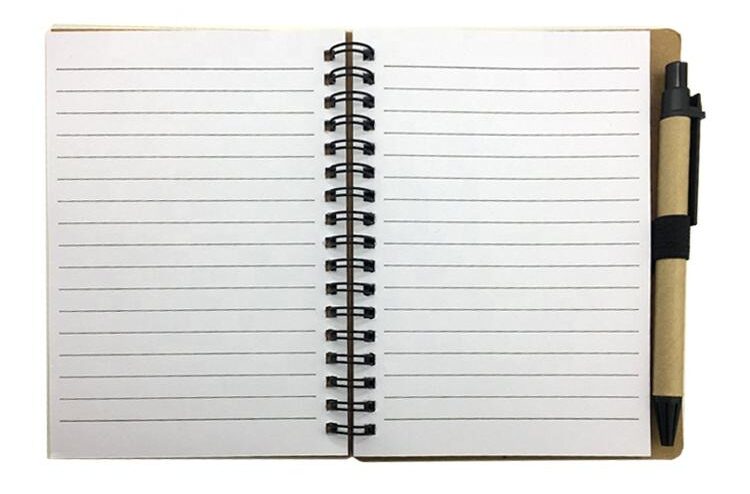 Branded corporate memo pad set - Logo printed on PP cover