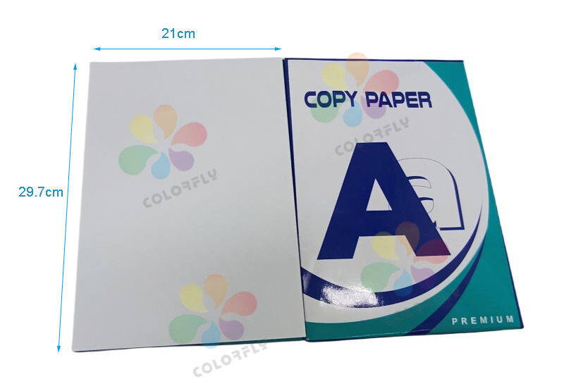 Custom branded A4 copy paper with company logo watermark for professional documents