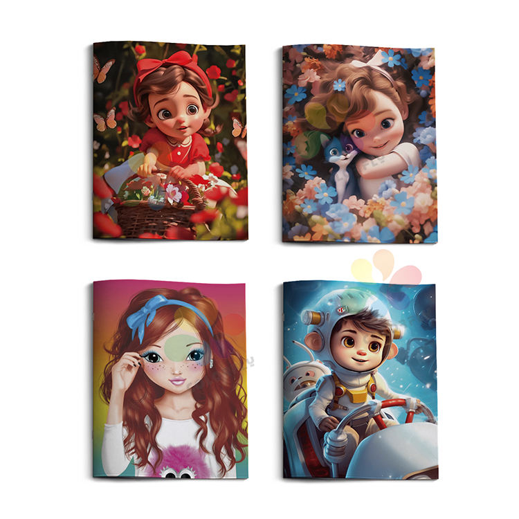 Custom A5 notebook with personalized cover design for students