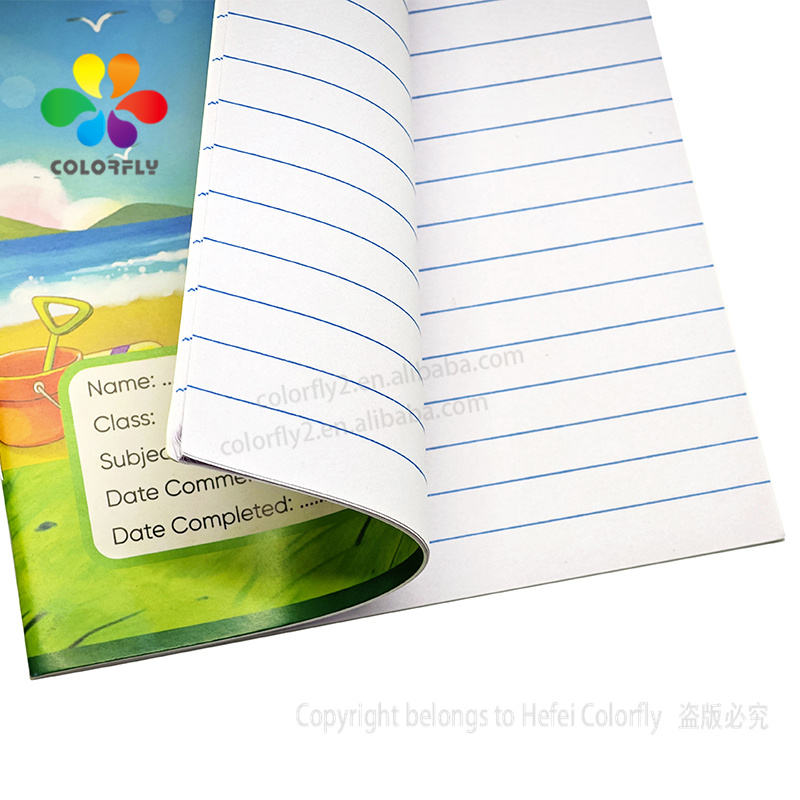 Customized Ghana school notebooks with printed logo and cover design