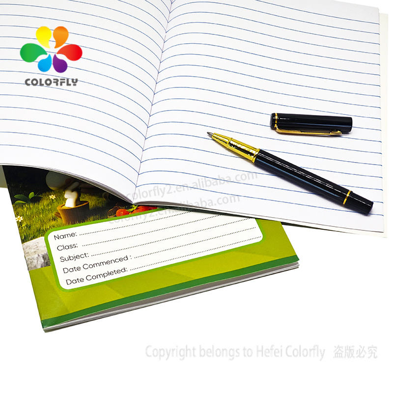 Ghana exercise books with 20 leaves and staple binding for school use