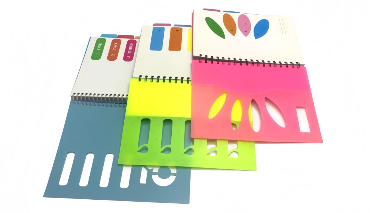 Professional Branded Notebook with company logo on desk