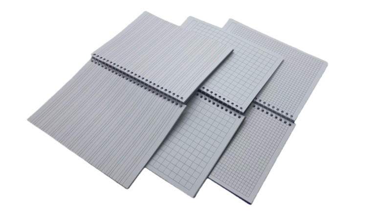 Lay-Flat Writing Surface of Wire-O Coil Binding