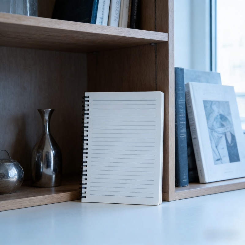 Durable Binding & Paper Close-up of Custom Spiral Notebook