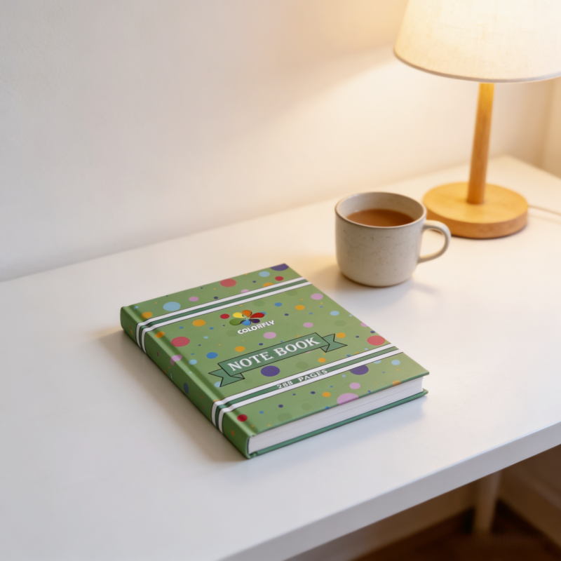 Colorfly Original Hardcover Notebook with Vibrant Dot-Pattern Design