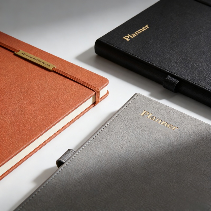 Custom A5 PU Leather Notebook Set with pen