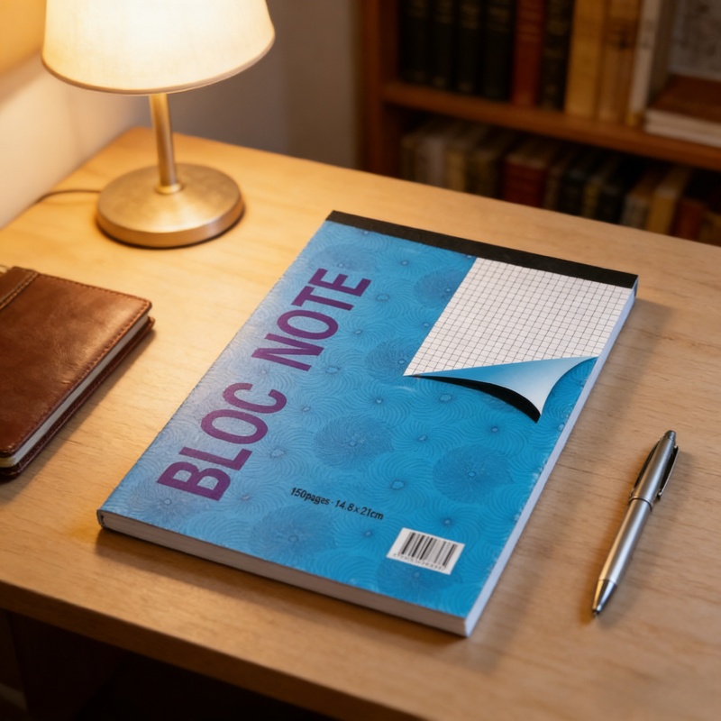 Inside pages of personalized A5 spiral notebook showing smooth paper and squared grid